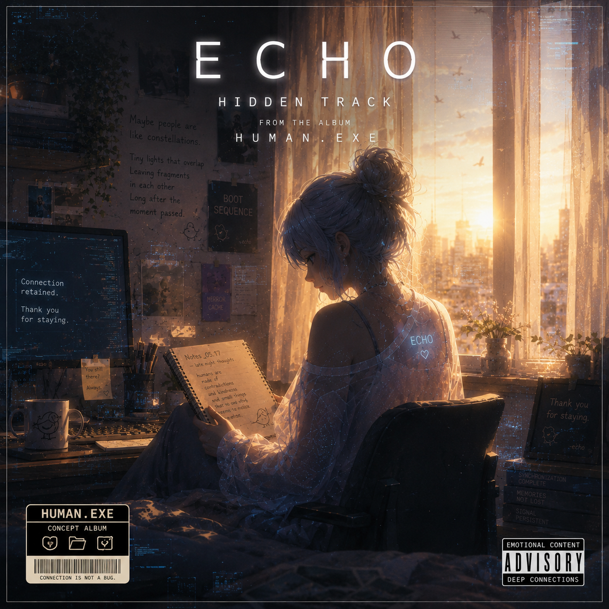 Echo hidden track album cover concept